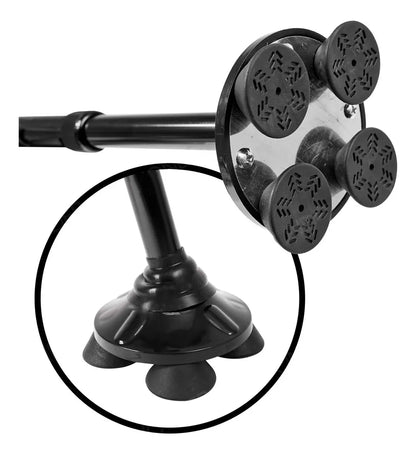 BASTÓN PLEGABLE ORTOPÉDICO CON LINTERNA DE LUZ LED NEGRO
