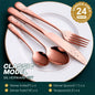 Juego De Cubiertos 24 Pcs 6 Puestos Acero Inoxidable