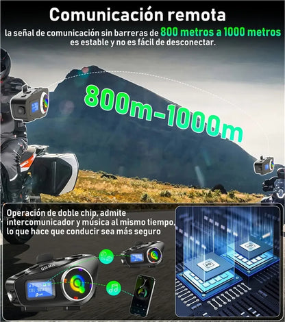 MotoMedia Link Pro: Tu intercomunicador inteligente con pantalla LCD y Uudio Mezclado