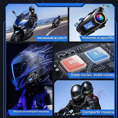 MotoMedia Link Pro: Tu intercomunicador inteligente con pantalla LCD y Uudio Mezclado