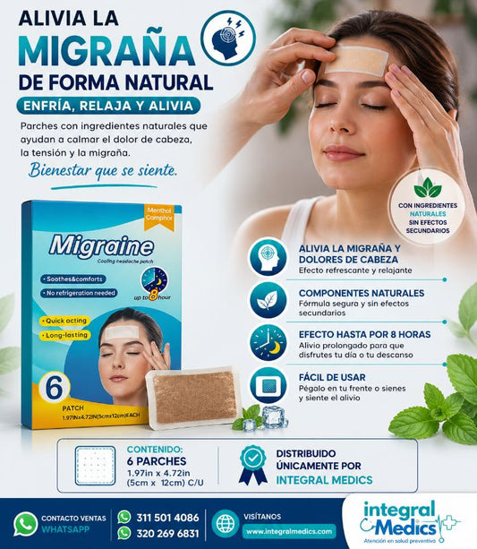 Parches para Migraña o Dolor de Cabeza