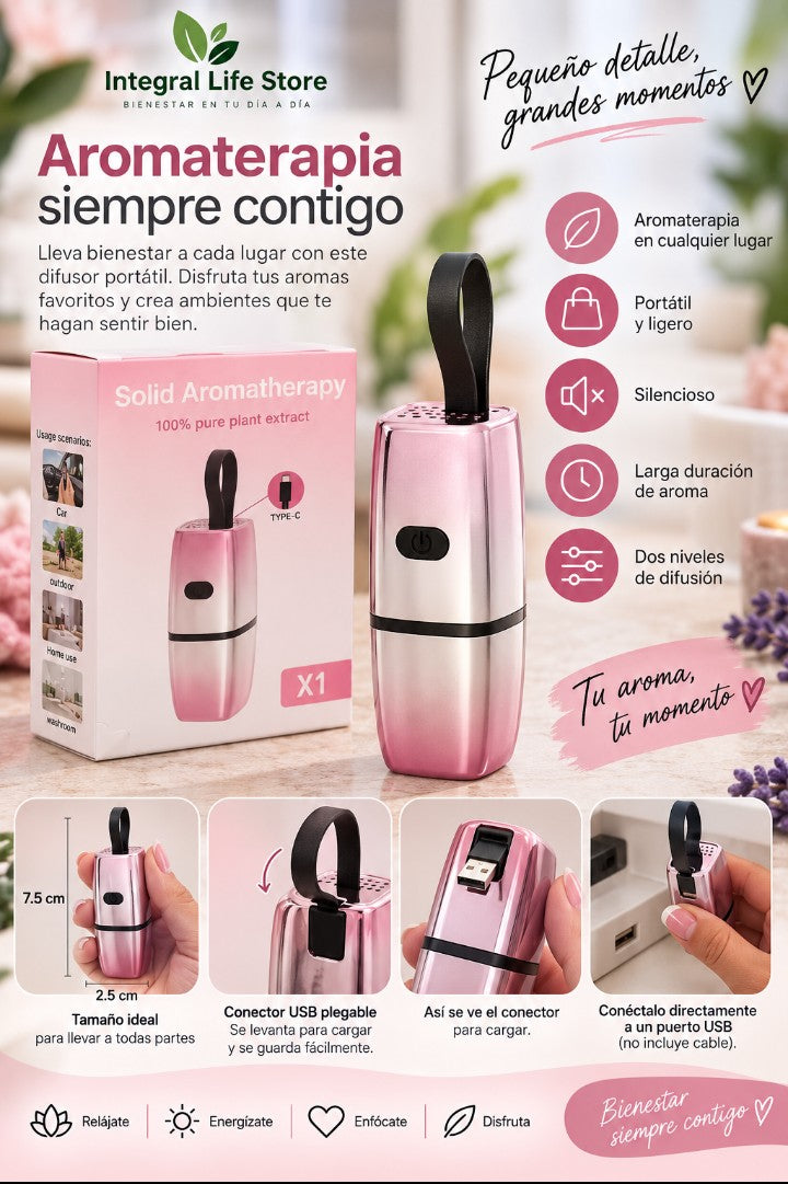 Aura Pocket – Difusor Portátil de Aromaterapia