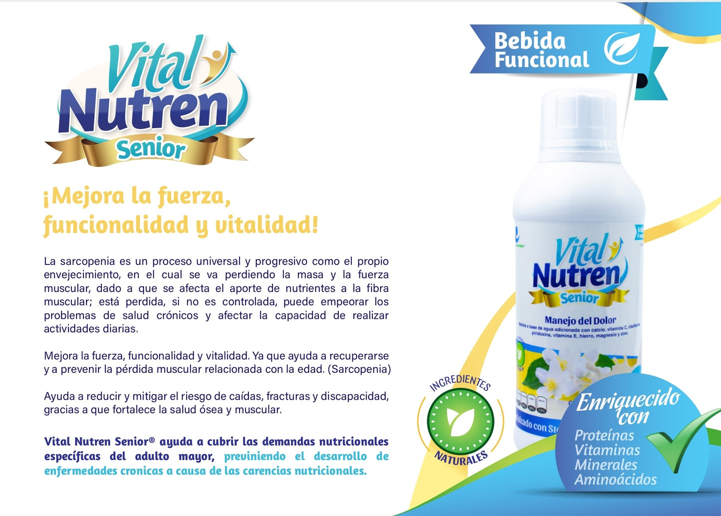 Bebida Funcional -Adulto Mayor-Vital Nutren® Senior