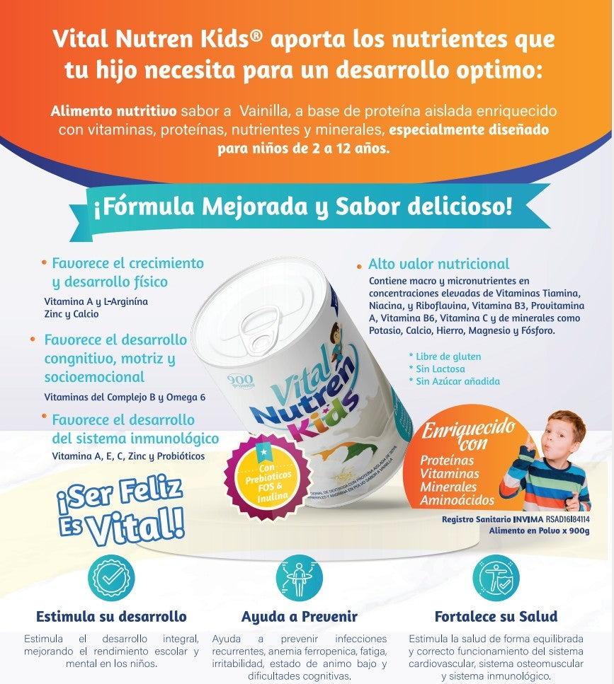 Alimento Funcional Niños -Vital Nutren® Kids