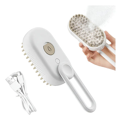SteamBrush Pets: El poder del vapor para un pelaje suave, limpio y sin nudos.