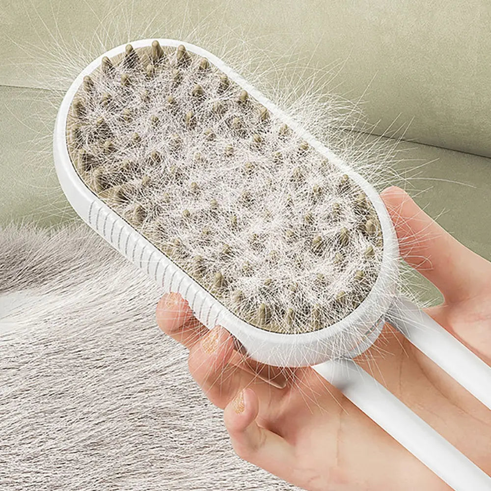 SteamBrush Pets: El poder del vapor para un pelaje suave, limpio y sin nudos.