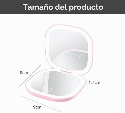 FocusGlow Espejo: El aumento ideal para un  rostro impecable en segundos.