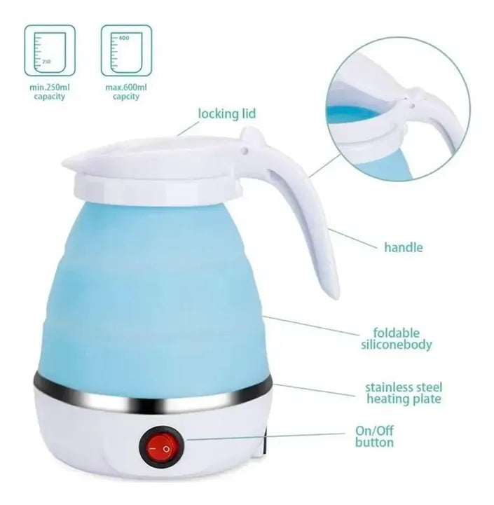 FlexiKettle Pro: Se dobla para guardarse, se estira para disfrutarse.100% Original