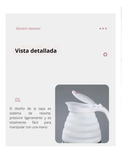 FlexiKettle Pro: Se dobla para guardarse, se estira para disfrutarse.100% Original