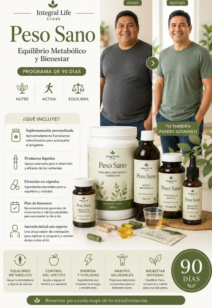 Peso Sano Kit Personalizado para el Equilibrio Metabólico y el Bienestar