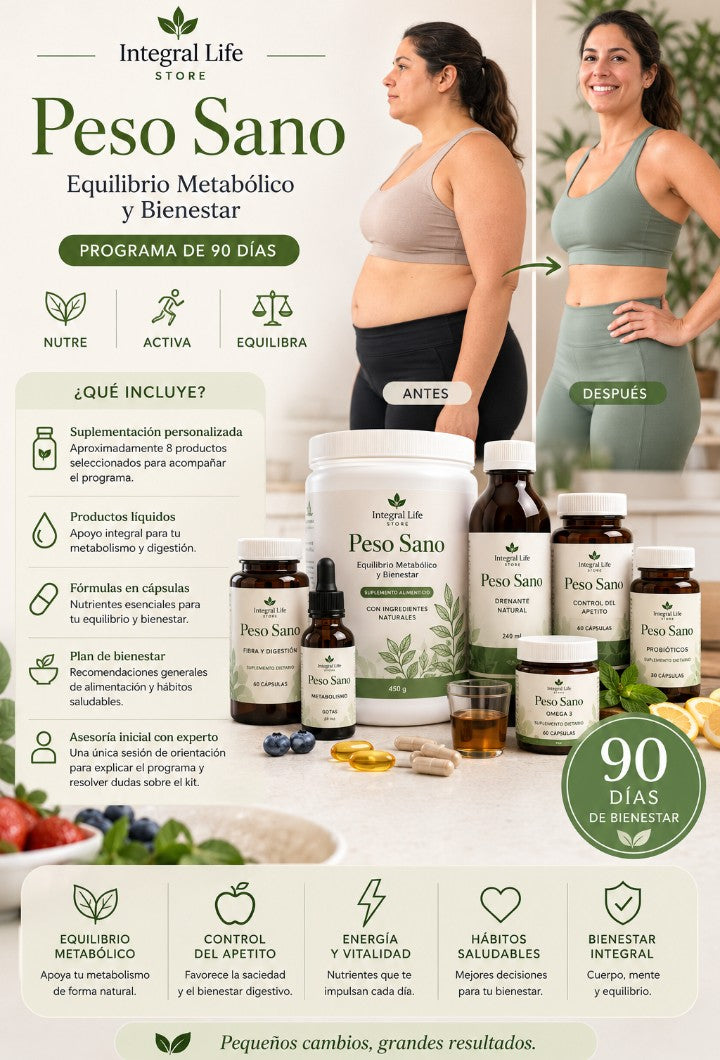 Peso Sano Kit Personalizado para el Equilibrio Metabólico y el Bienestar