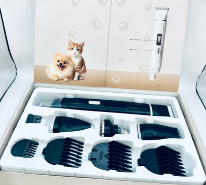 Cortadora de pelo para mascotas multiusos 5 en 1 -Silenciosa -Kit de Aseo