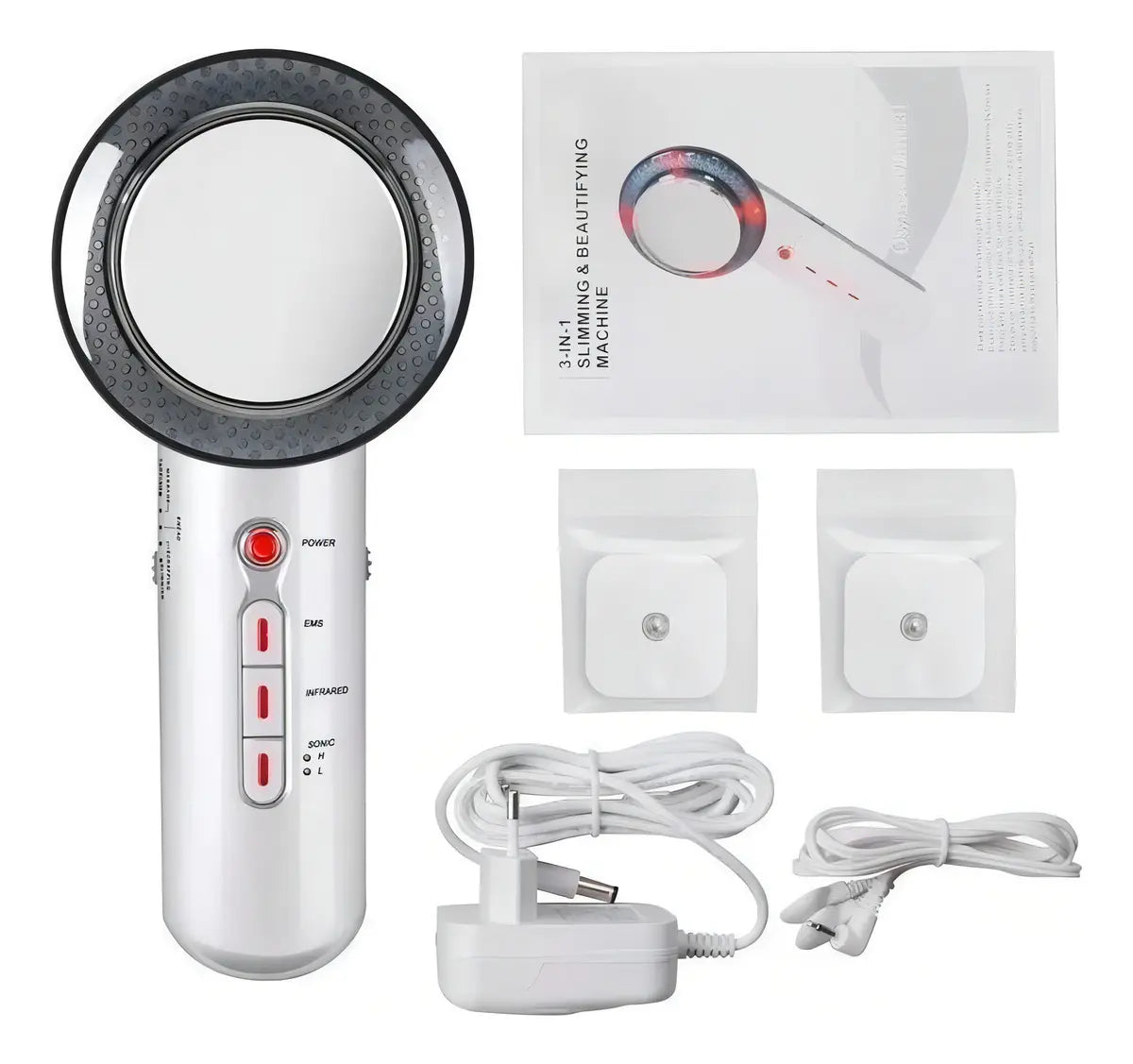 Ultrasonido Portatil+ Electroterapia+ Infrarojo- 3 en 1